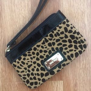 Nine West Leopard Wristlet